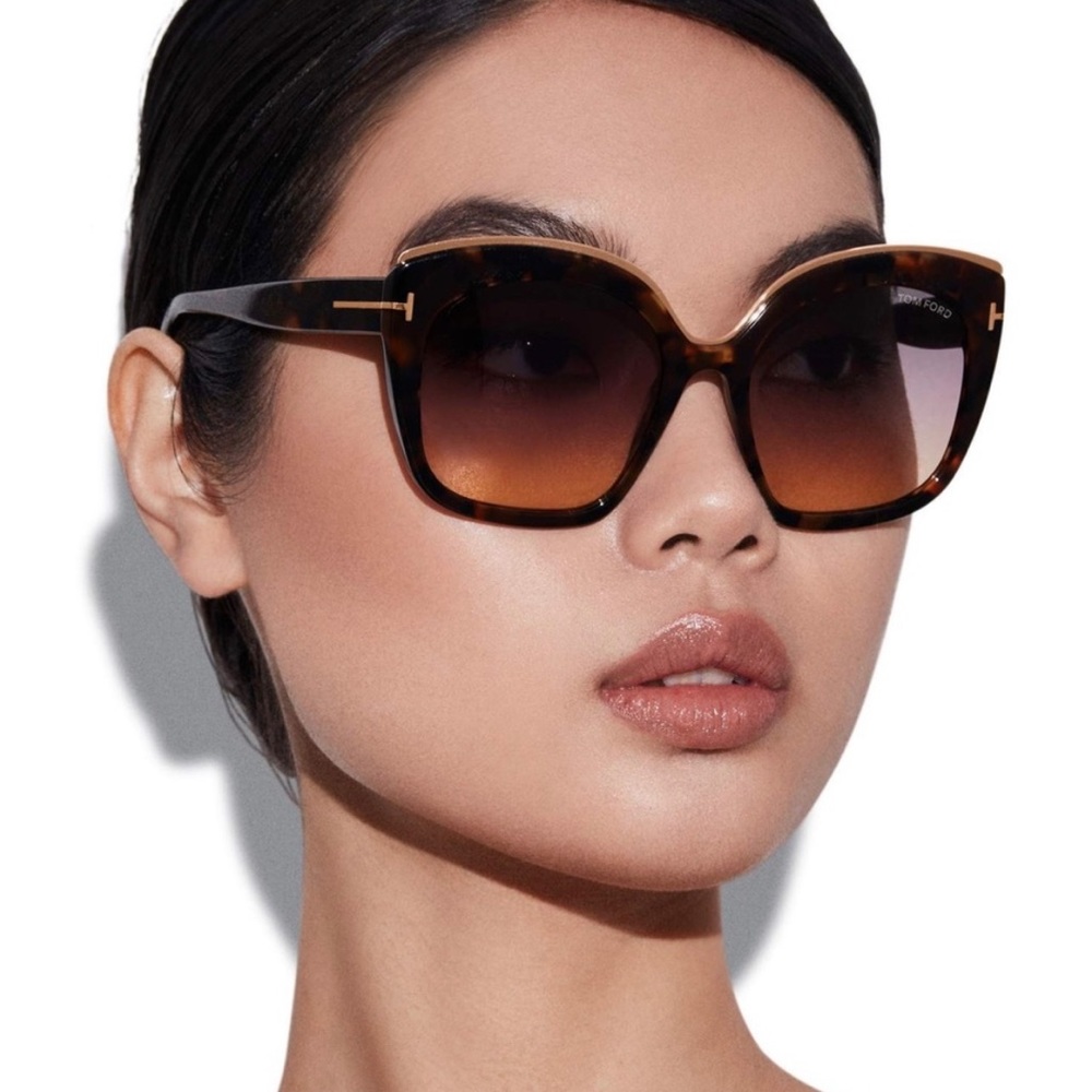NEW TOM FORD CHANTALLE WOMEN SUNGLASSES TOM FORD TF944 01B EYEWEAR FT0944/S - Picture 2 of 13